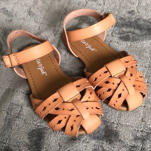 Neutral brown toddler sandals